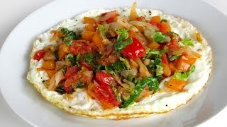 EGG WHITE VEGETABLE OMELETTE  Healthy Recipe [upl. by Flieger]