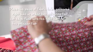 Tutorial how to gather fabric with the BERNINA gathering foot no 16 [upl. by Htennaj]