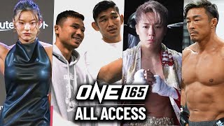 ONE 165 Vlog 📹 Superlek Takeru Akiyama Hirata AND MORE [upl. by Hellah]