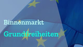 Der EU Binnenmarkt  Die vier Grundfreiheiten einfach erklärt Dienstleistungen amp Warenverkehr [upl. by Kuo277]