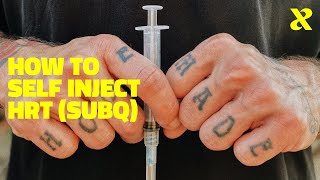 How to Self Inject Subcutaneous Gender Affirming Hormone Therapy [upl. by Ttereve]