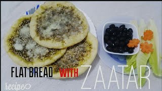 FLAT BREAD WITH ZAATARDELICIOUSsherys easy recipes [upl. by Mccurdy]