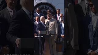 PRESIDENT BIDEN AND TRAVIS KELCE HILARIOUS MOMENT [upl. by Ymarej]