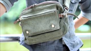 備長炭染め帆布 ボディバッグ kon 2004 をDSLR 動画にて baggy port バギーポート [upl. by Ambrosius256]