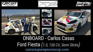 Onboard quotCarlos Casas  Ford Fiesta  Circuit Calafatquot [upl. by Jariah]