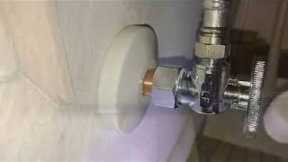 How to replace a water shut off valve under the sink [upl. by Nileak]