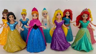 ASMR 5 MYSTERY SURPRISES Disney Princess Mattel Miniature Dolls Satisfying Unboxing NO Talking Video [upl. by Amekahs]