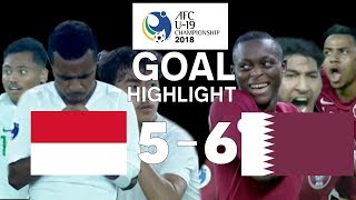 RESPECT GARUDA NUSANTARA GOAL QATAR VS INDONESIA AFC U19 [upl. by Sioux148]