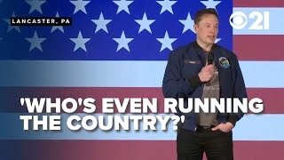 Harris is a puppet Elon Musk holds town hall promotes early voting with milliondollar giveaway [upl. by Erbas]