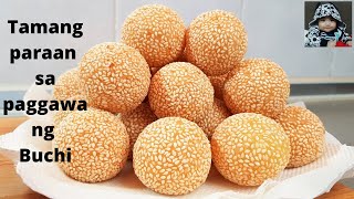 The right way to make Buchi  Sesame Balls homemade howtomake paanogumawa ENGLISH SUB [upl. by Andrien984]