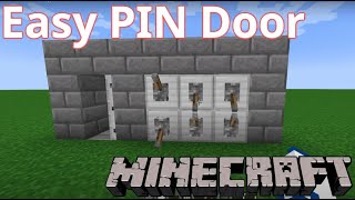 Minecraft Easy PIN Door [upl. by Bartholemy]