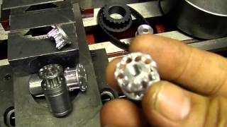 Home brew Custom timing belt pulleys for my CNC machine [upl. by Efar]