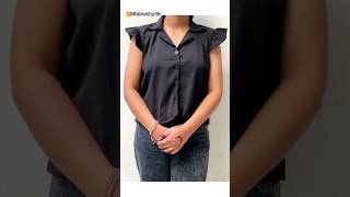 Coat Collar Crop Top Cutting And Stitching Full Video On my Channel shorts viral coatcollar [upl. by Oiceladni648]