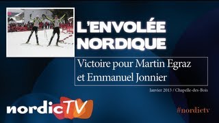 Emmanuel Jonnier et Martin Egraz se font une belle Envolée nordique Nordic TV [upl. by Pinckney]