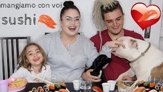 MUKBANG SUSHI FAMIGLIA AL COMPLETO chiara paradisi [upl. by Ramirolg]