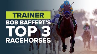 TOP 5 BOB BAFFERT HORSES AMERICAN PHAROAH JUSTIFY amp ARROGATE [upl. by Sherar]