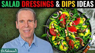 Secret to Satisfying Nutritarian Salads Salad Dressings amp Dips Recipes  Dr Joel Fuhrman [upl. by Sana]