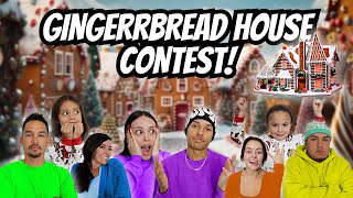 GINGERBREAD HOUSE COMPETITION WITH THE FAMILY  Vlogmas Day 4 [upl. by Eybba60]