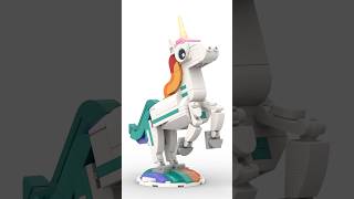 Lego Creator Magical Unicorn  Stop Motion Build [upl. by Philomena527]