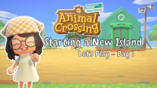 Restarting My Island  Day 1  Lets Play Animal Crossing  New Horizons  Magically Katelyn [upl. by Glennis]