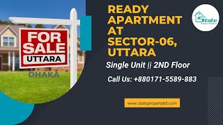 Luxurious South Facing Apartment for Sale in Uttara Dhaka  2200 SFT  Sector06 [upl. by Latsyrcal]