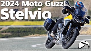 New Moto Guzzi Stelvio 2024  First Ride Review [upl. by Palmer]