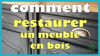 Comment restaurer un meuble en bois [upl. by Sonia87]