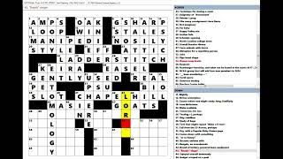 Los Angeles Times LAT Crossword Puzzle 07302024 [upl. by Nlyak]