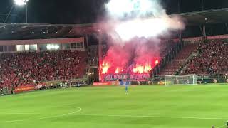 Widzew Łódź  Wisła Płock 27082022  Oprawa Wisły quotPłocka Kontrabanda Pirotechnicznaquot [upl. by Almita]