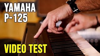 Yamaha P125 Video Test [upl. by Eiramana]