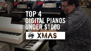 Top 4 Digital Pianos under 1000 for Christmas 2017  Better Music [upl. by Sonahpets]