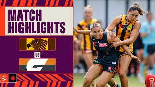 Hawthorn v GWS Giants Highlights  Week Eight 2024  AFLW [upl. by Lyssa]