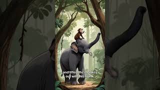 🐒🐘 The Kindness of Friends 🍌  A Heartwarming Jungle Story Animated story for kids [upl. by Nellek798]