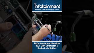 2021 Jeep Grand Cherokee 101quot UBN UConnect 5 Radio Installation [upl. by Yramliw236]