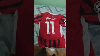 soccer jersey yupoo com AC Milan Jerseys Shorts unboxing review [upl. by Ahsilrae]