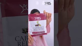 Xbs professional Cabernet Red Wine Facial facialkit wine skincare viralvideo trending facecare [upl. by Emmeram]