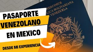 RENOVACION DE PASAPORTE VENEZOLANO EN MEXICO 2024 [upl. by Eema]