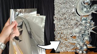 Easy Metallic Backdrop from Gift Wrap [upl. by Ban]