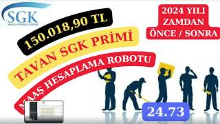 2024 Yılı Tavan SGK  Maaş Hesaplama Robotu Verileri İncelemesi [upl. by Purington]