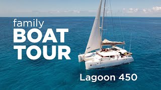 BOAT TOUR Lagoon 450  Sailing Family of Six Living on a Catamaran [upl. by Rothenberg]