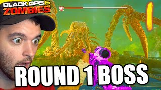 ROUND 1 EASTER EGG BOSS FIGHT Black Ops 6 Zombies [upl. by Eelarak479]