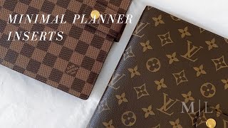 10 Minimal Planner Inserts You Need  How to Use Them  MadyPlans [upl. by Ahsym]