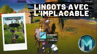 Dépenser des lingots d’or avec l’Implacable  Défi Quête Guide  Fortnite  Chapitre 2 saison 6 [upl. by Eeruhs]