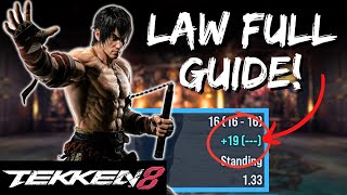 TEKKEN 8 LAW FULL GUIDE INCLUDING COMBOS [upl. by Mirilla499]