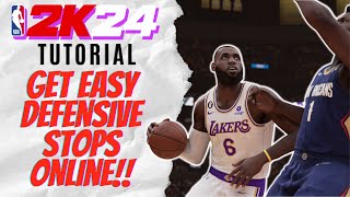 The BEGINNERS GUIDE to ON BALL DEFENSE in NBA 2K24 [upl. by Ramsden]