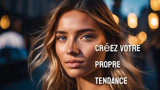 Créez votre propre tendancemode nouveau femme clip [upl. by Akimihs316]