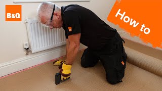 How to fit carpet part 1 grippers amp underlay [upl. by Kordula184]