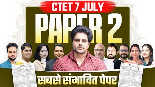 CTET JULY 2024 PAPER 2 by Sachin Academy live 9am [upl. by Ariik962]