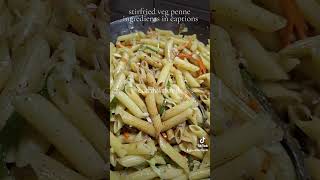 Best stirfried vegan penne pasta  comfortfood foodblog easy healthy lunch dinner snack recipe ideas [upl. by Nart]