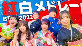 2022年に流行った紅白歌合戦出場アーティストの人気曲をメドレーにして歌ってみた！！！【Habit  なにわ男子  Ado Official髭男dism  NiziU】 [upl. by Eisyak]